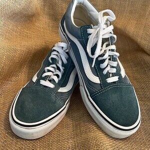 Vans Old Skool Canvas Blue Mirage, women’s size 8, men’s size 6.5